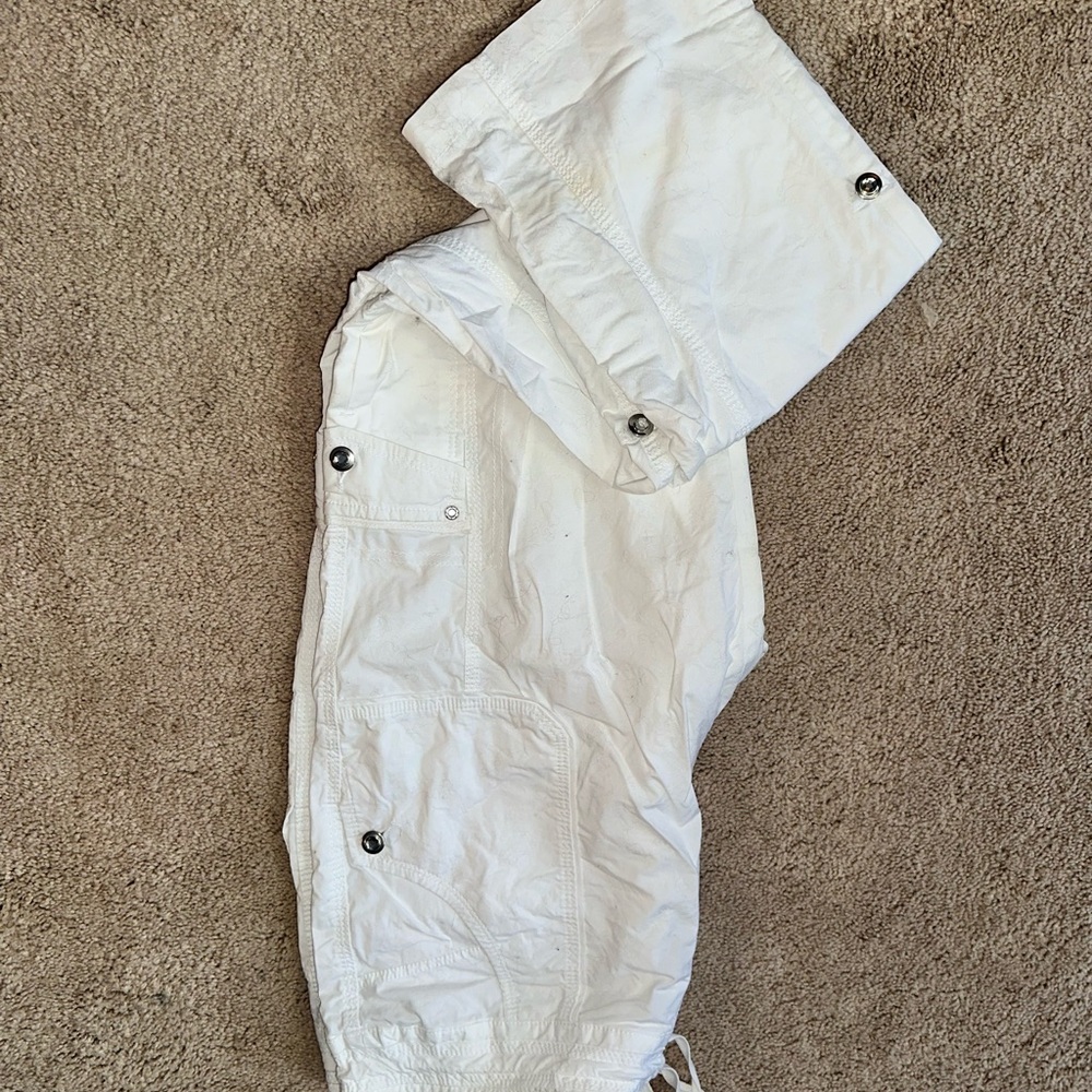 White Cargo Pants